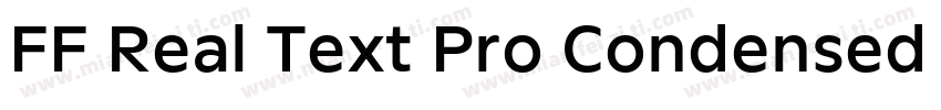FF Real Text Pro Condensed Medium字体转换